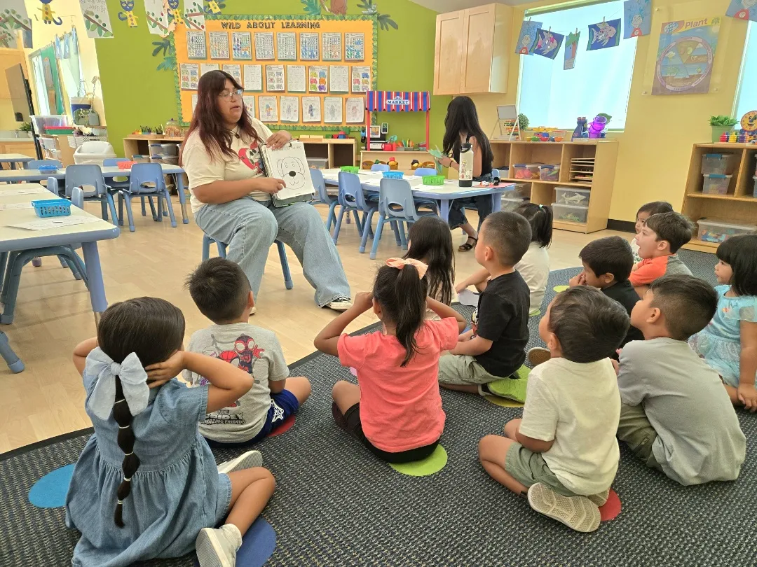 Bright, spacious classroom at OC Kids Preschool Garden Grove