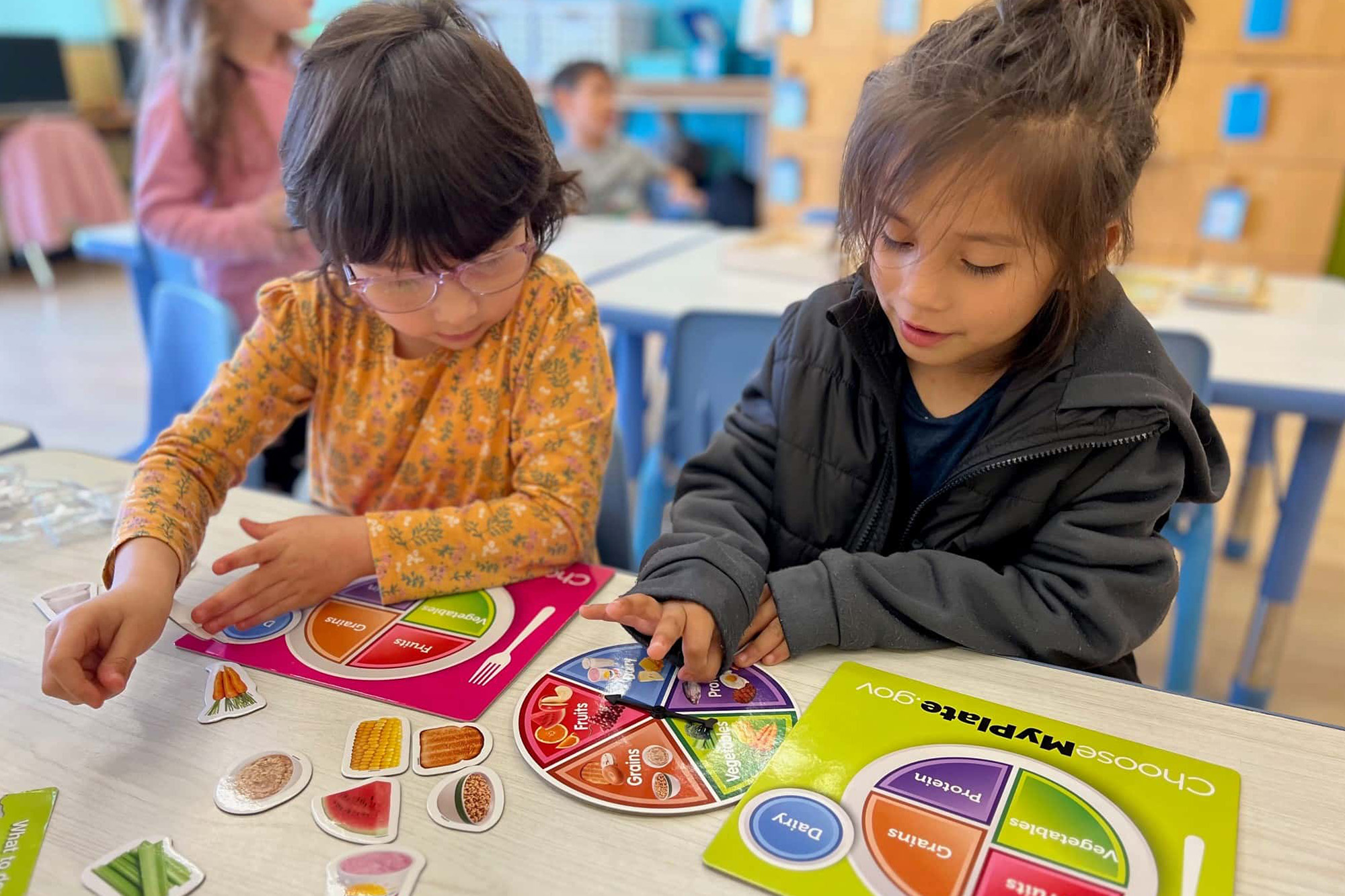 Children participating in monthly themed activities at Preschool in Anaheim